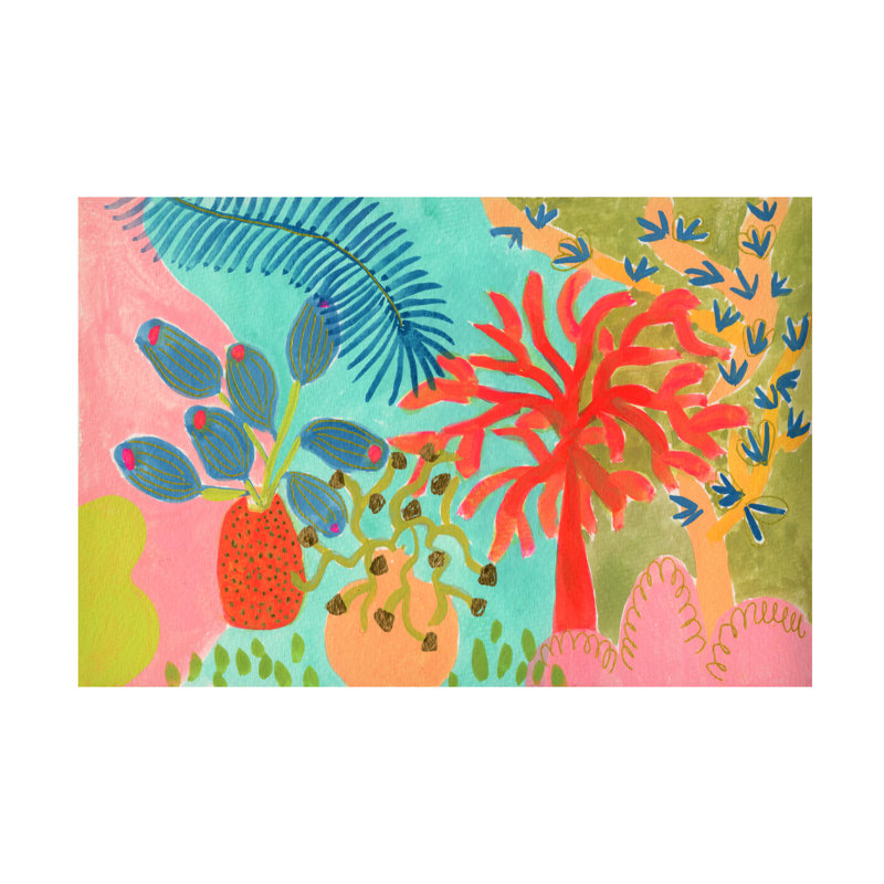 Art mural sur toile tendue - "Turquoise Sky A" Suzanne Allard pour décoration de salon, de chambre à coucher ou de bureau - 30 x 47