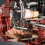 Wood Red Line 300/Flywheel Cutting Board