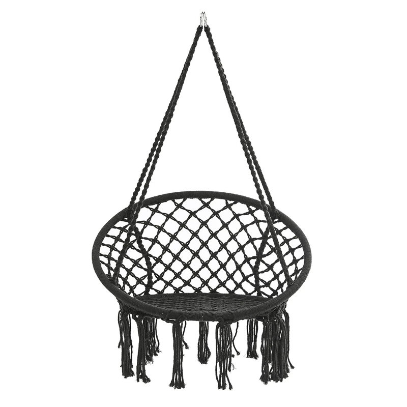 Katharine Deluxe Hammock Swing Chair, Black