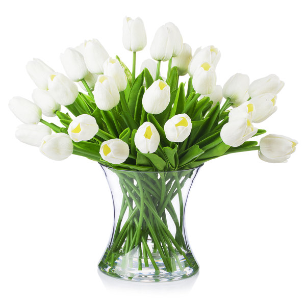 Primrue Tulip Arrangement in Vase & Reviews | Wayfair