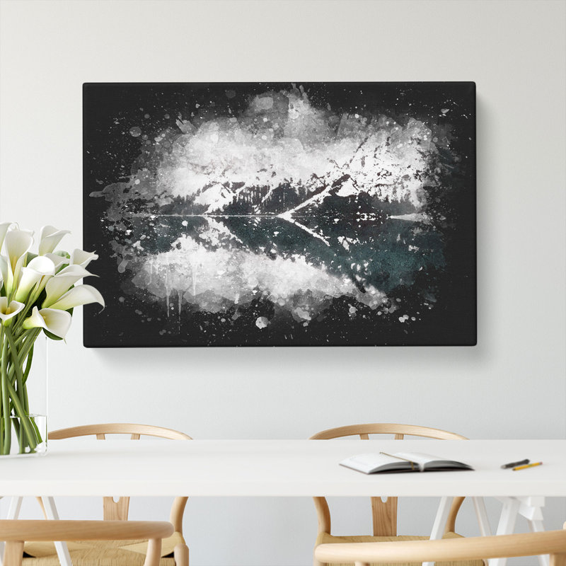 Lake Reflection In Italy - Wrapped Canvas, 35cm H x 50cm W x 3cm D