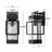 Black 1-light Motion Sensing Dusk To Dawn Outdoor Wall Lantern Sconce With Mirror Reflector