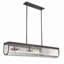 Lustre rectangulaire moderne à 6 lumières Marpet