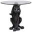 Table de bout noire Figurine Jaguar