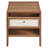Capri Wood Grain Nightstand In Walnut