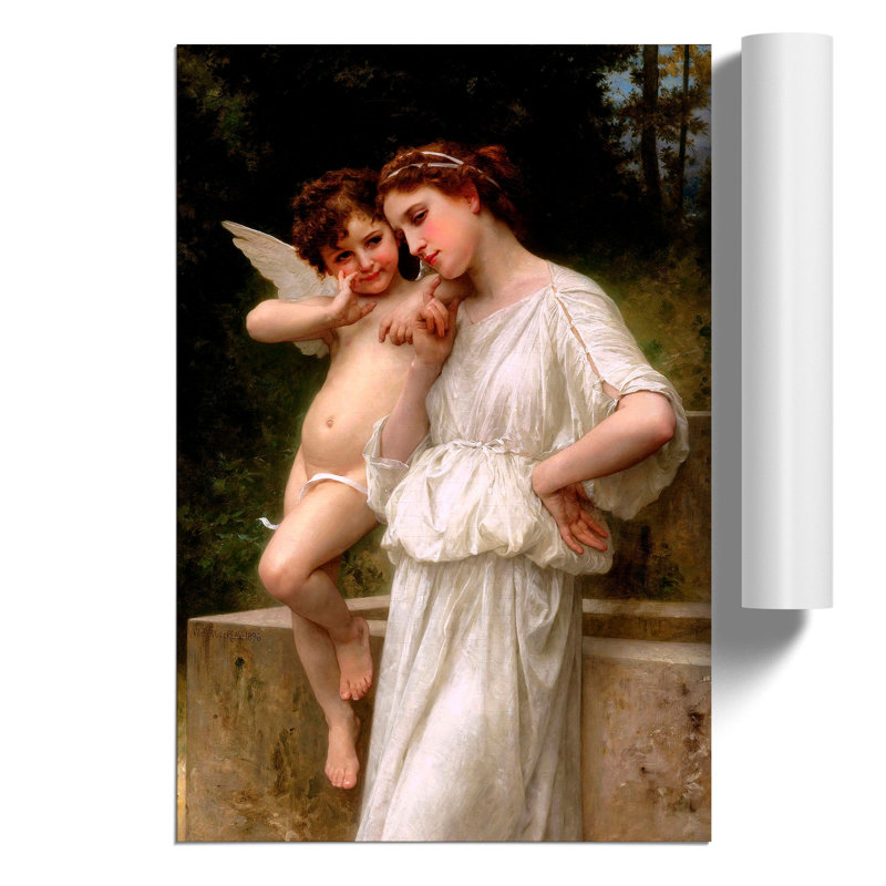 Secrets I Love by William Adolphe Bouguereau - No Frame Print, 30cm H x 21cm W x 0.1cm D