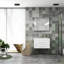 Ce meuble-lavabo mural de 32 pouces avec tiroirs doubles, système de fermeture en douceur, lavabo en céramique crée un espace de salle de bain moderne et minimaliste-126528823-126528821