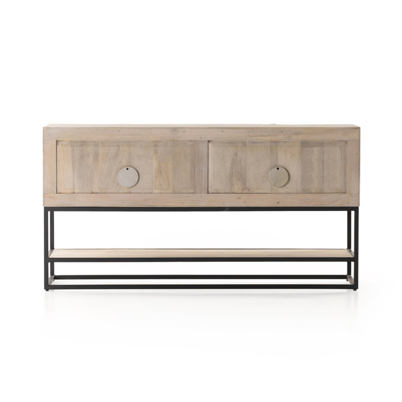 Kelby 56'' W Solid Wood Console Table, Natural