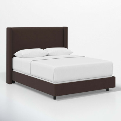 Hanson Upholstered Wingback Bed