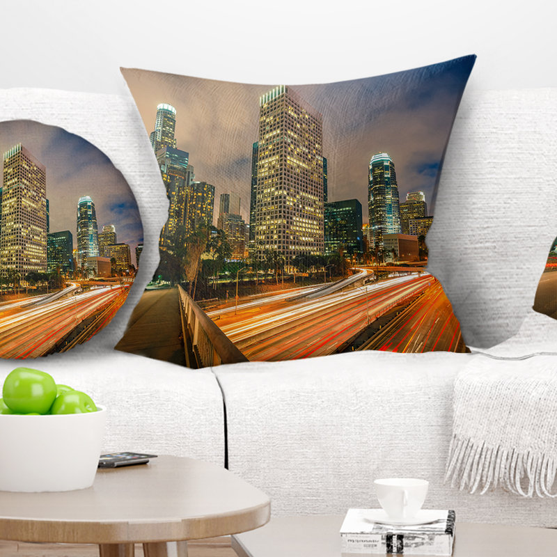 Coussin Los Angeles, 16 po x 1 po, Coussin décoratif