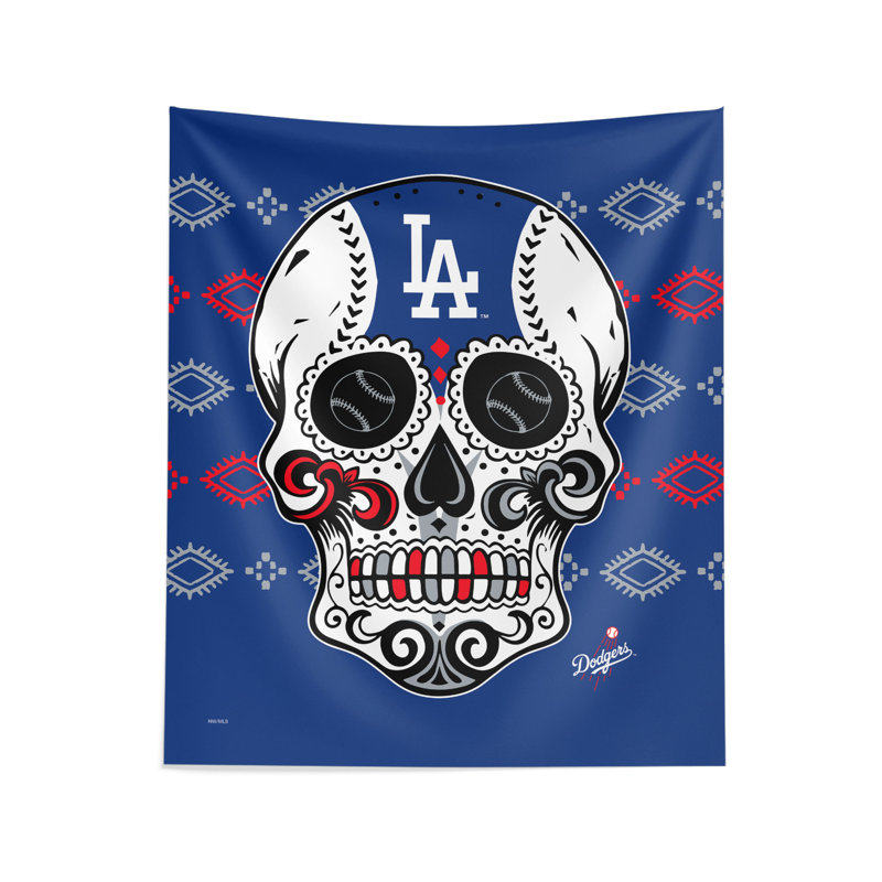 Polyester Wall Decor on Wall Hanging, 34" H x 60" W x 0.50" D, Blue