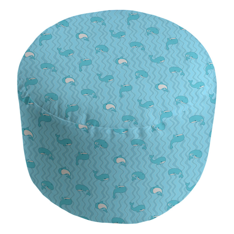 Repose-pieds Avicia, Bleu acier / Blanc