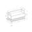 Bench, Entryway, Hallway, Storage, 42" Rectangular,  Laminate,  Metal, Contemporary, Modern-1460510013