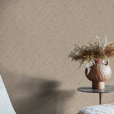 Artisan Weave Fawn Wallpaper