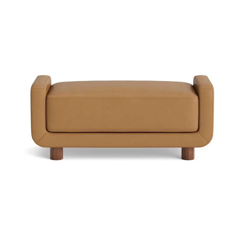 Eva Ottoman, Leather - Butterscotch