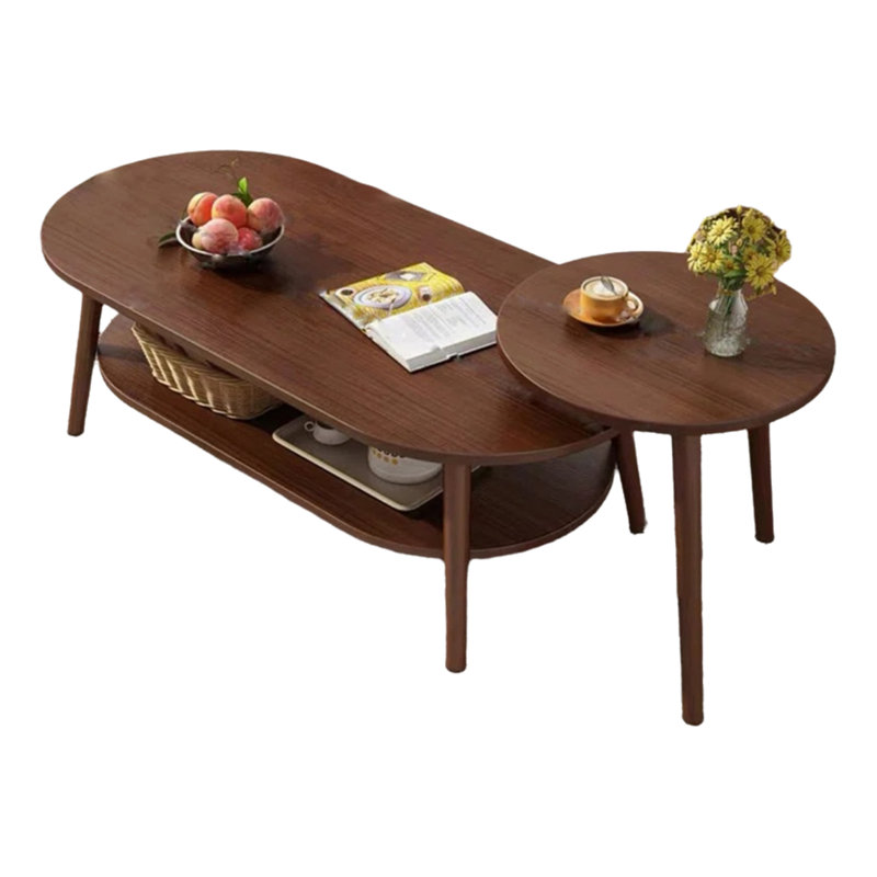 Spacious And Smooth Tabletop Coffee Table Set With Thickened Angled Legs For Safety And Stability, Perfect For Living Rooms Or Bedrooms.