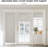 Magnetic Blackout Door Blinds, No Drill Roll Up French Door Curtain for Window, Thermal Insulated Light Blocking Shades for Sidelight Glass Window, 1 Panel-1739404990-1739404966