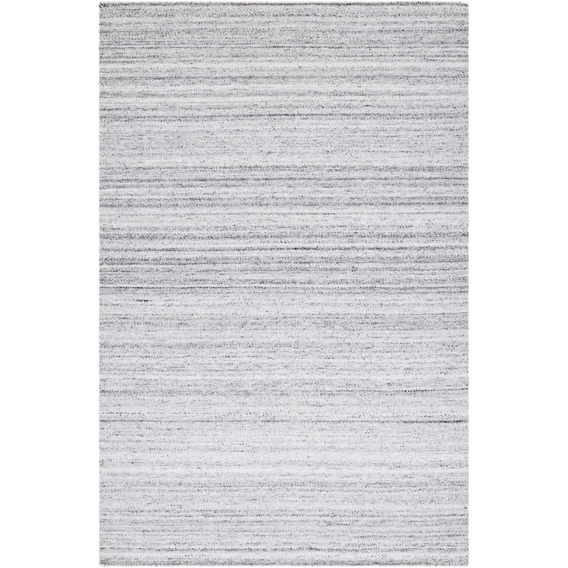 Abstract Area Rug in Gray, Rectangle 2' x 3'