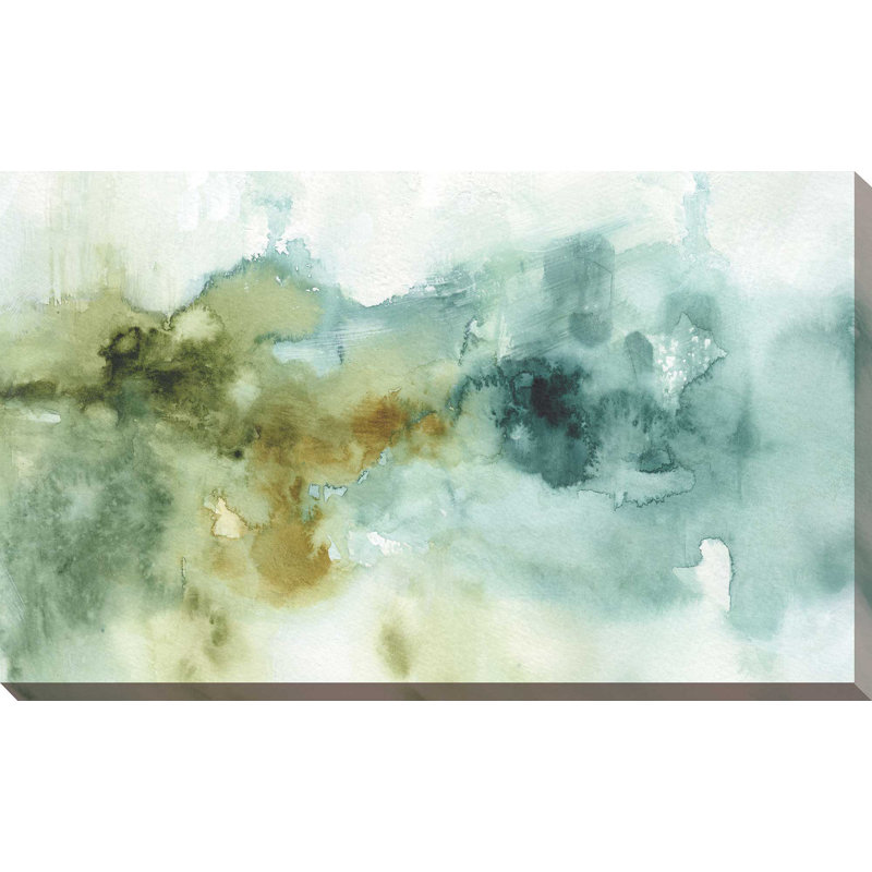 «My Greenhouse Abstract I No Gold» par Lisa Audit - reproduction sur toile, H 36 po x l 60 po x P 1,5 po, Toile tendue