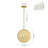 Modern 1-light Crystal Globe Pendant Light