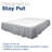 Martex Ruffled Bed Skirt Easy Fit Lightweight 100% Microfiber Dust Ruffle Hotel Quality With 16 inch Tailored Drop-39184869-39184874
