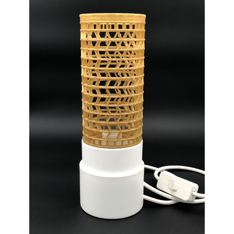 Table Lamp, White, Fuchsia
