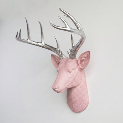 Large Deer Head Faux Taxidermy Wall Décor