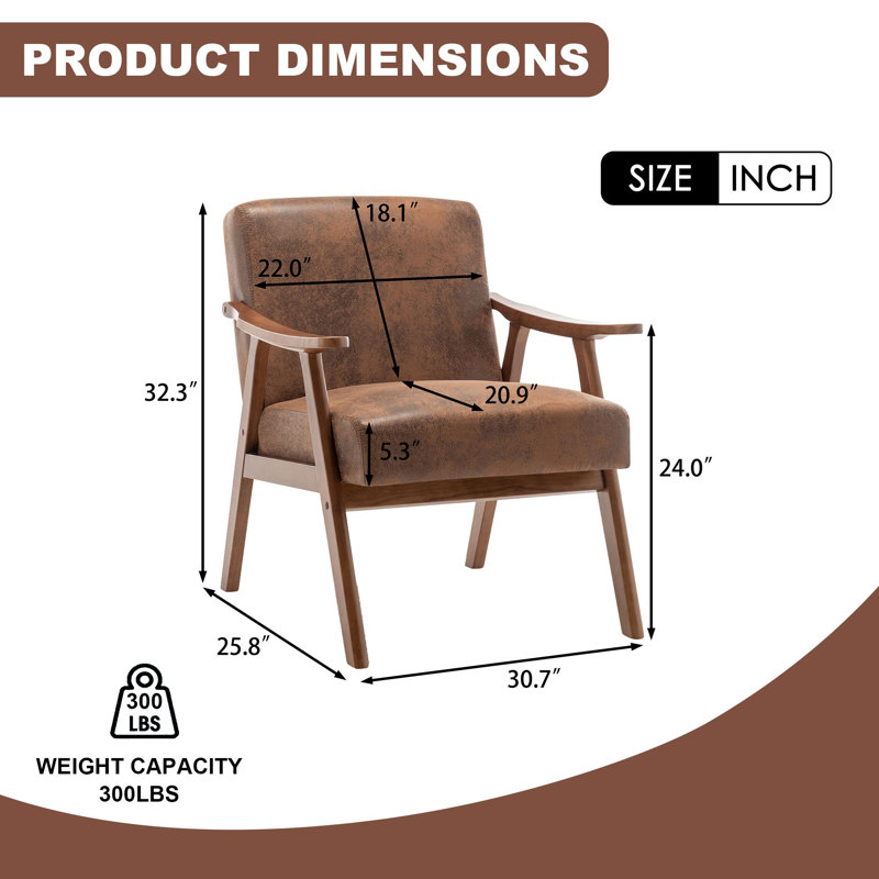 Fauteuil de 30,7 po de largeur Lataria