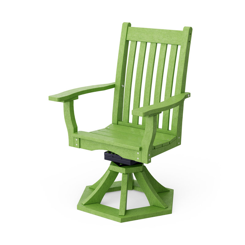 Chaise berçante pivotante avec accoudoirs Classic, Vert citron