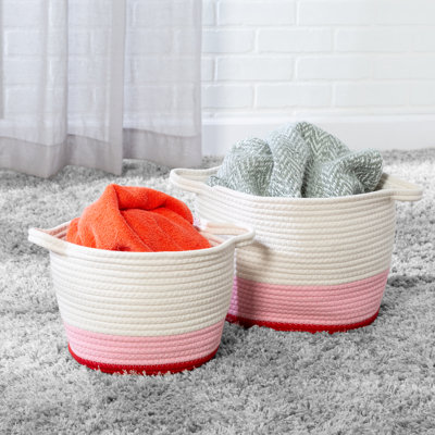 Three Posts™ Teen Fabric Decorative Basket