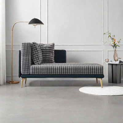 Mélange de coton noir / blanc Serae