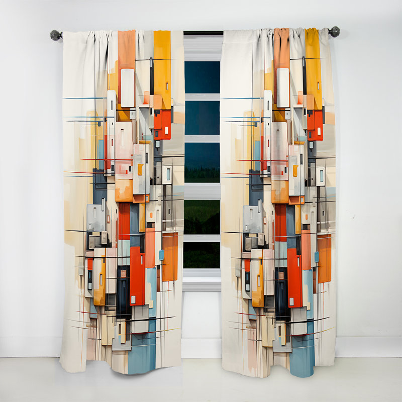 Maclin Prairies Tranquil Plains - Traditional Velvet Curtain - Room Darkening - 1 Panel, 52" W x 108" L