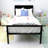 Babbitt Vegan Leather Metal Platform Bed-262917850