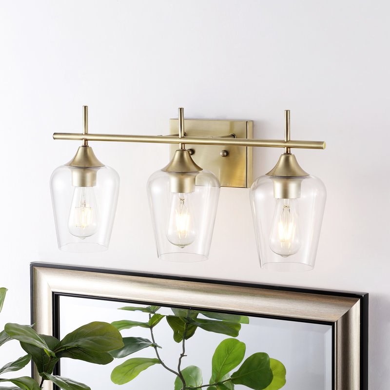Farfan 3 - Light Dimmable Vanity Light, Gold, Transparent