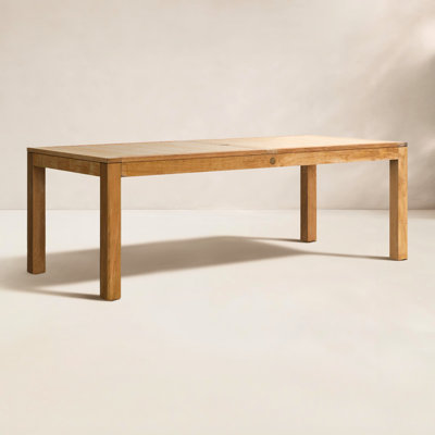 Table de salle à manger rectangulaire en teck l 87 po x P 39 po Tempo