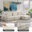 Boneless Premium Velvet Vacuum-Compression Sofa-466786321