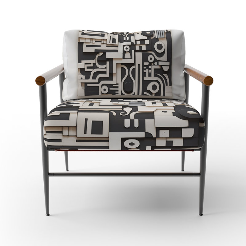 Fauteuil d'appoint rembourré Urban Vision, Noir