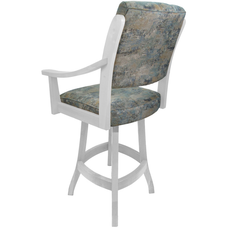 Tabouret de comptoir pivotant 26 po Castro, Blanc