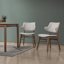 Ensemble de salle à manger moderne avec chaises à dossier courbé 5 pièces Capri-412164729