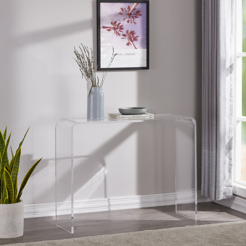 Safavieh Xannder Acrylic Console Table, 30" H x 38" W x 12" D