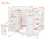 Lit mezzanine avec escalier, bureau, bibliothèque et vestiaire de rangement intégré-892926365