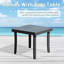 Outdoor Lounge Chair with Side Table and Adjustable Backrest