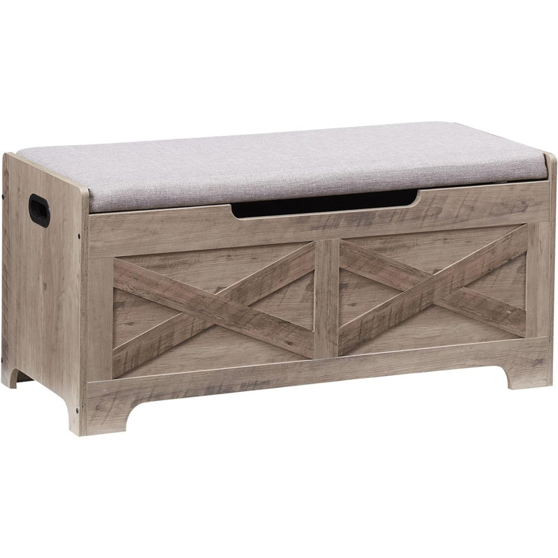 Storage Chest, Lift Top Storage Trunk With 2 Safety Hinges For Entryway, Bedroom, Living Room