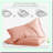 BambooCool Silk Pillowcase Set - Breathable Hotel Quality Cooling Covers, Envelope Closure, 20x40 Size, Pack of 2-116387042-116387045