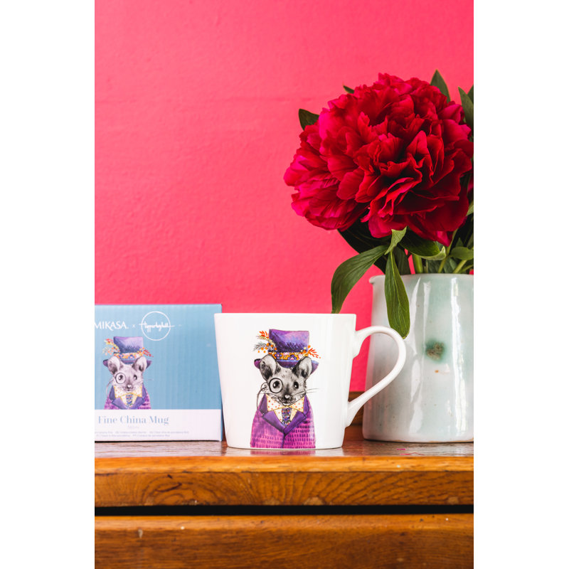 Tipperleyhill Mouse Print Porcelain Mug, 380ml