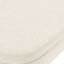 Banc de rangement rembourré en lin beige et brun de 44 po avec dessus rabattable