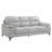 88.75 " Faux Leather Sofa