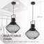 Luminaires suspendus industriels avec chaîne de suspension réglable