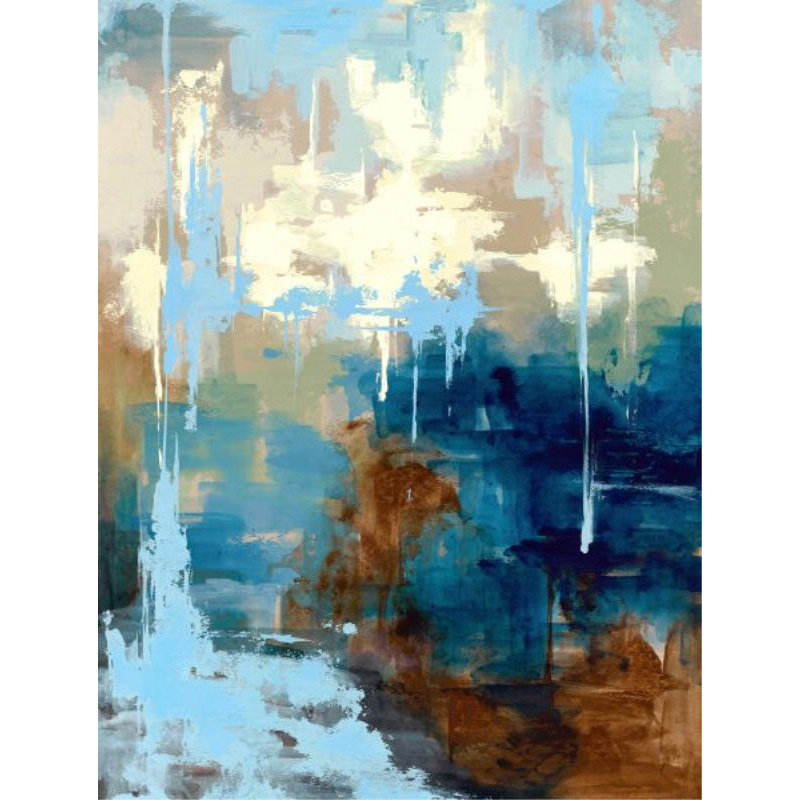 Water Shade Print by Janice Sadler, 53" H x 40" W x 1.5" D