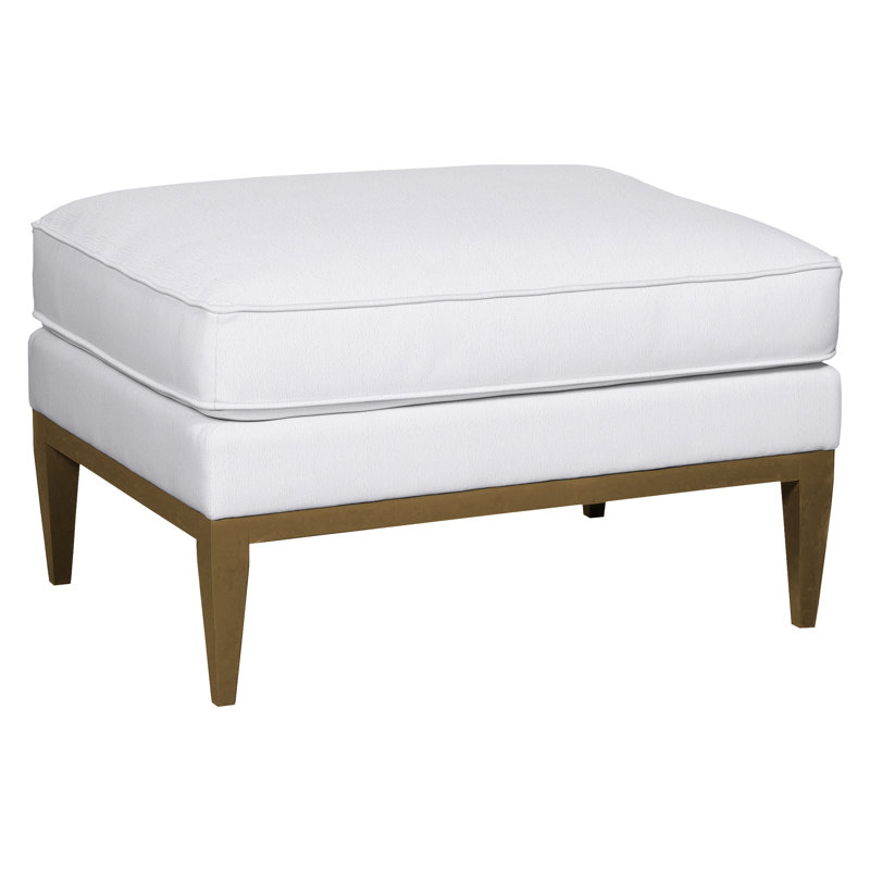 Camilla Upholstered Ottoman, Hampton, Navada Snow